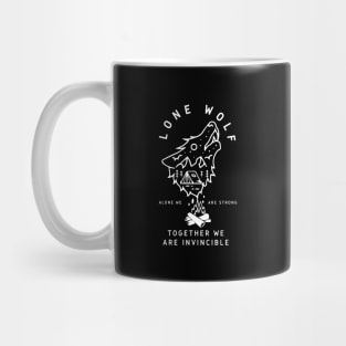 ALONE WOLF Mug